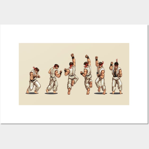Street Fighter Ii Ryu Defeated Poster