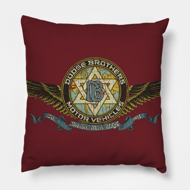 Dodge Brothers Motor Vehicles 1914 Pillow by JCD666