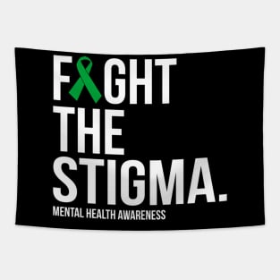 Fight The Stigma Green Ribbon Mental Health Tapestry