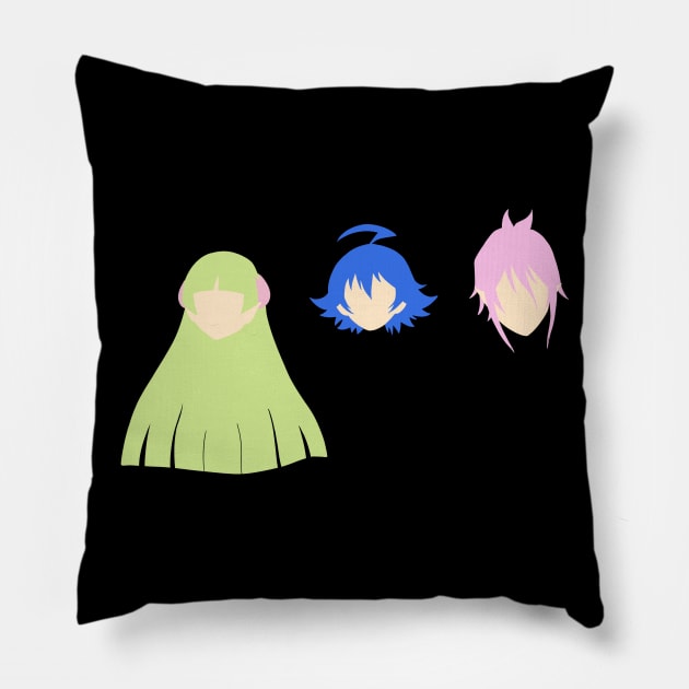 mairimashita iruma kun characters minimal Pillow by ballooonfish