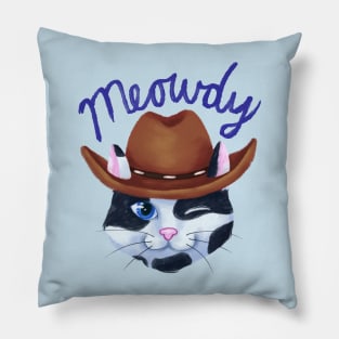 Meowdy! Pillow