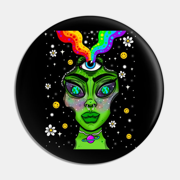 Trippy alien babe Pin by Thisuniquevibe