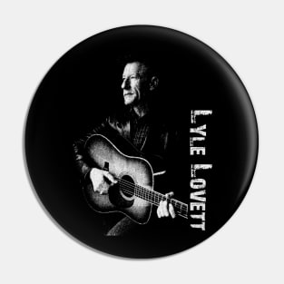 Lyle Lovett Retro Pin