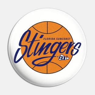 Original Florida Suncoast Stingers Basketball Pin