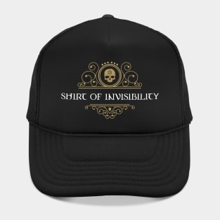Shirt of Invisibiity Dungeons Crawler and Dragons Slayer Hat