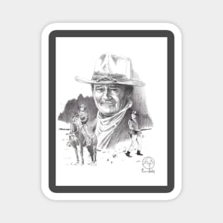 Western Icon John Wayne Magnet