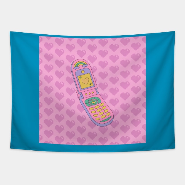 Not Over It Cell Phone Tapestry by Fresh Ethic