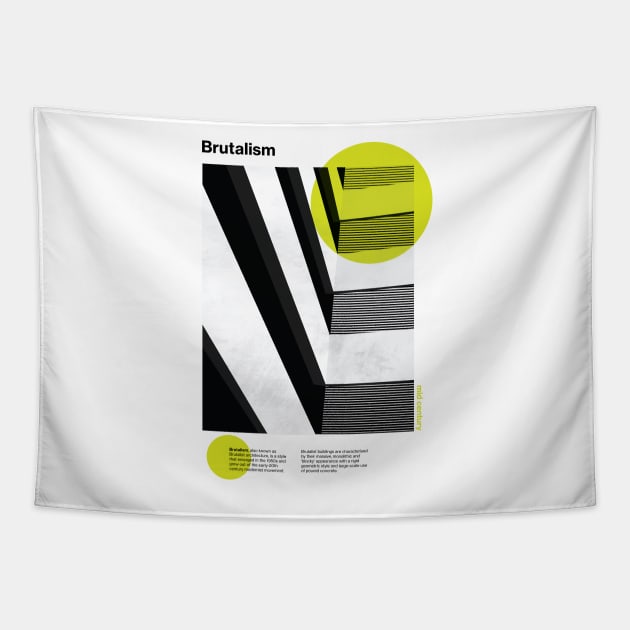 Brutalism Tapestry by modernistdesign