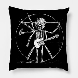 Metalhead Vitruvian man Pillow