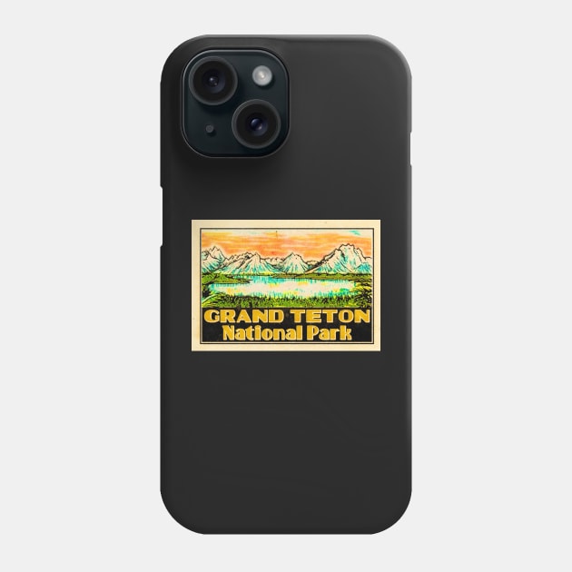 Grand Teton National Park Tetons Phone Case by TravelTime