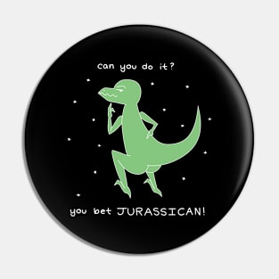 Jurassican Dinosaur White Pin