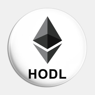 HODL Ethereum (big logo) Pin