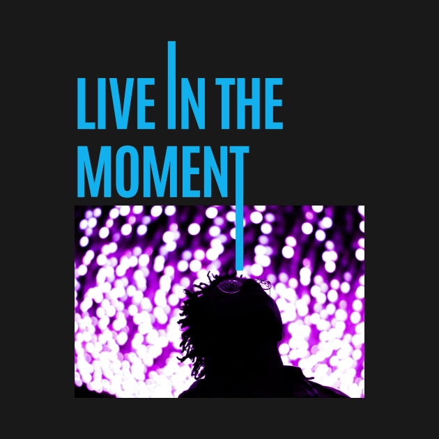 Purple Bert Live in the Moment by Just In Tee Shirts