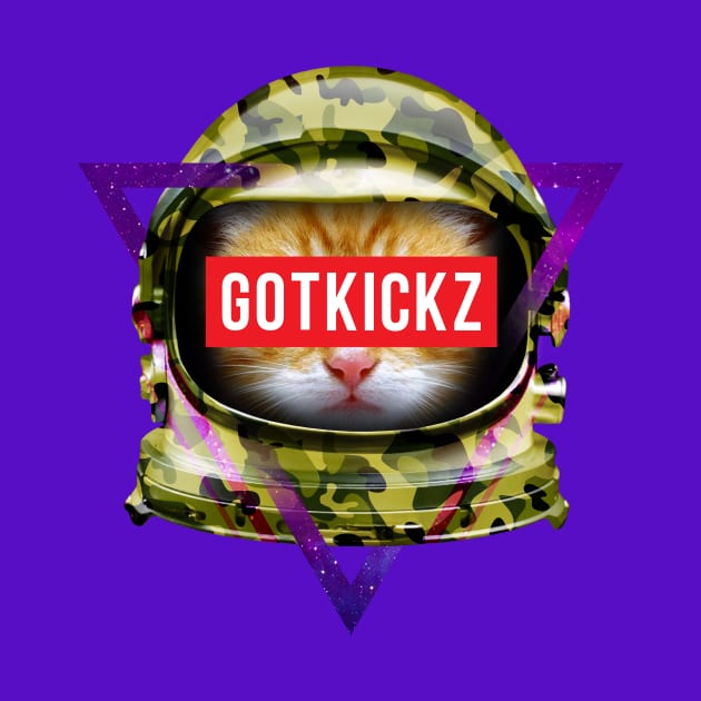 GOTKICKZ (Kitty in Space Green Camo Edition) by GOTKICKZ