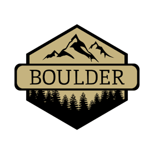 Boulder Colorado Mountains and Trees T-Shirt