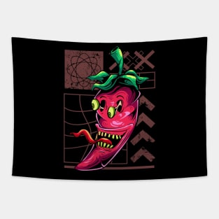 Food Monster, scary chili Tapestry