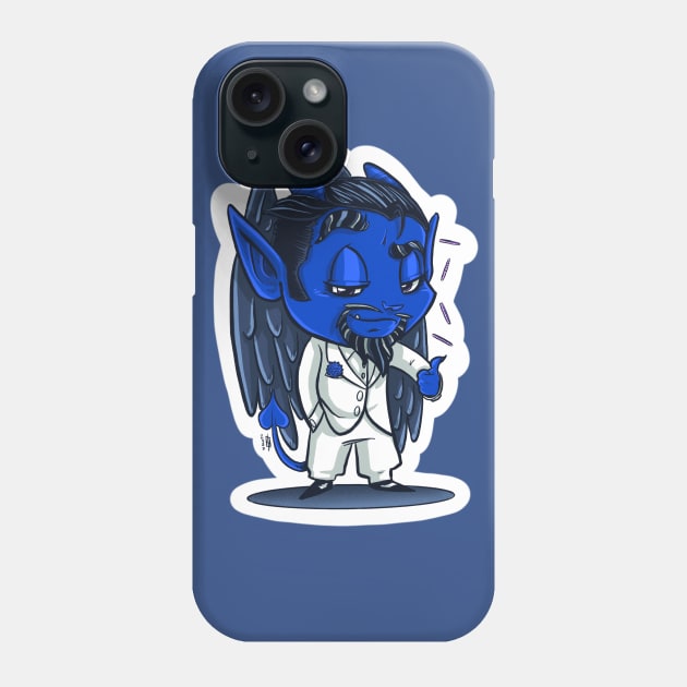 Blue Devil Phone Case by BloodFuryArt