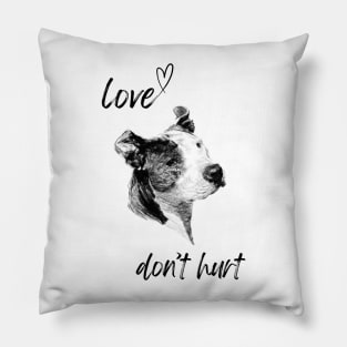 Love Don't Durt Dogs Animals Lovers Pet Parents Pillow