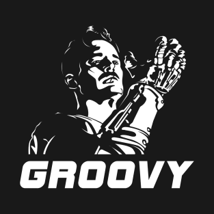 Army Of Darkness Groovy Ash Williams Bruce Campbell T-Shirt