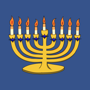 Golden Menorah T-Shirt