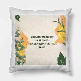 Niall horan heaven lyrics art Pillow