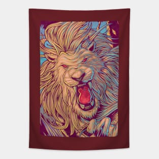 Wild Lion Tapestry