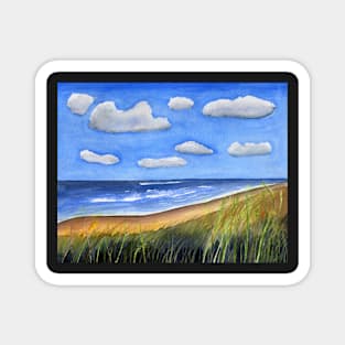 Sea Coast Watercolor Magnet