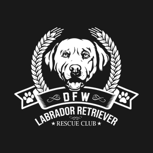 DFW Labrador Retriever Rescue Club - White Logo T-Shirt