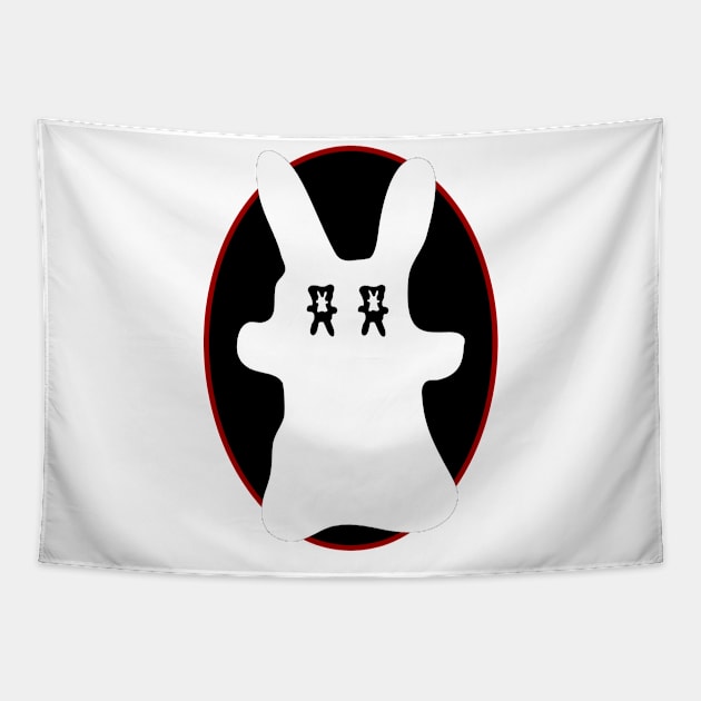 Lapo the Kid Bunny from Rabbit Black Hole Tapestry by jumitu404