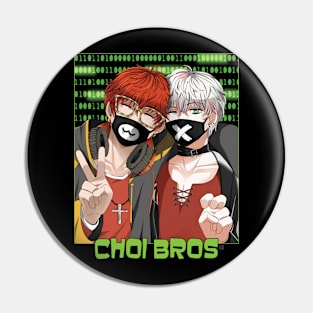 Mystic Messenger 707 and Unknown Choi Bros Pin