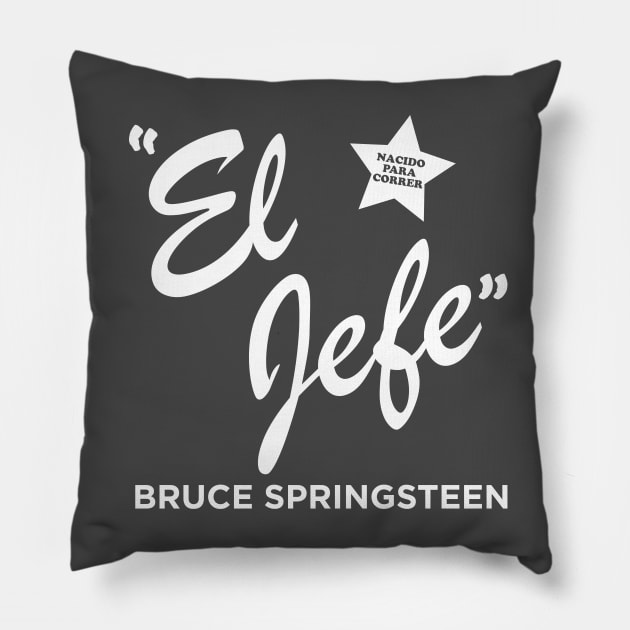 El Jefe Bruce! Pillow by Oswaldland