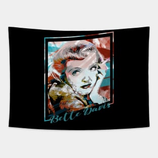 Bette Davis-Abstract Expressionist Potrait Tapestry