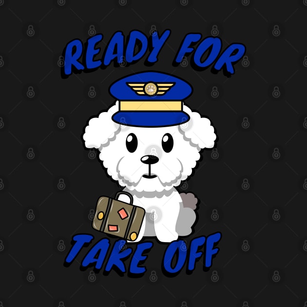 Cute Furry dog is a pilot by Pet Station