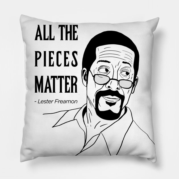 Lester Freamon Pillow by HurdyGurdy