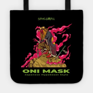 Samurai Oni Mask Tote