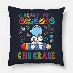 Ready to Explore 6nd Grade Astronaut Back to School Pillow