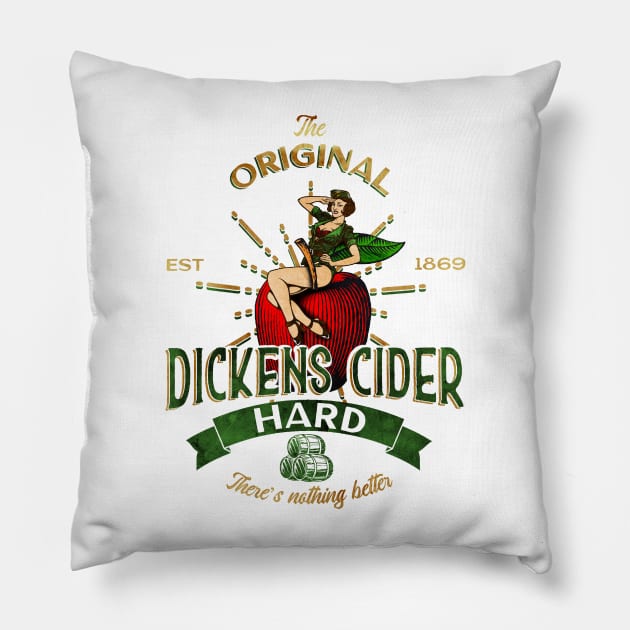 The Original Hard Dickens Cider Pillow by ScienceNStuffStudio