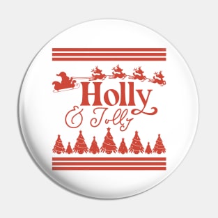 holly and Jolly Pin