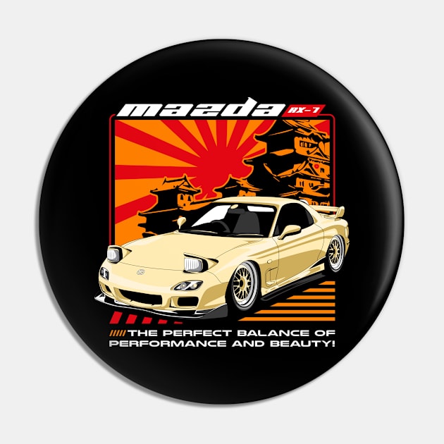 RX7 JDM Car Pin by milatees