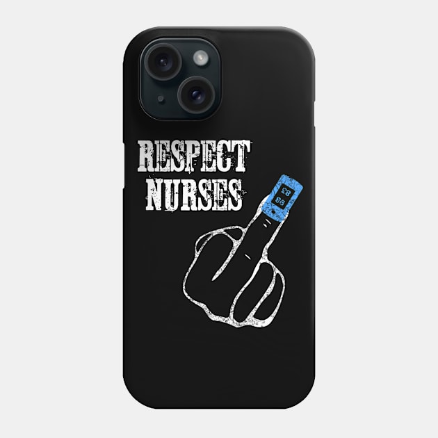 Pulse Oximeter - Respect Nurses Phone Case by TriHarder12