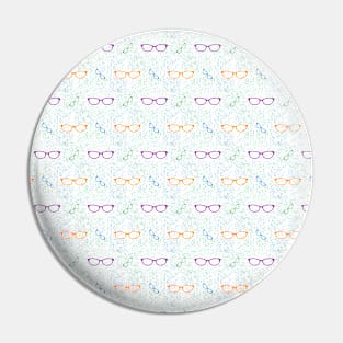 Glasses Pattern | 7 Colored Pin