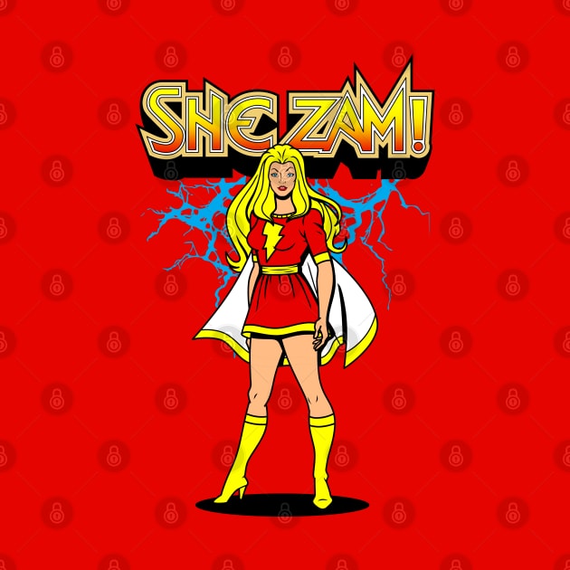 Female Superhero Mashup Girl Power 80's Retro Cartoon by BoggsNicolas