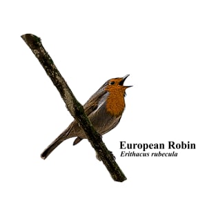 Birding European Robin T-Shirt