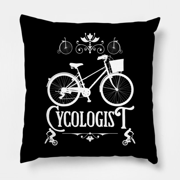 Cyclogist, Funny Gift For A Cyclist Pillow by JD_Apparel