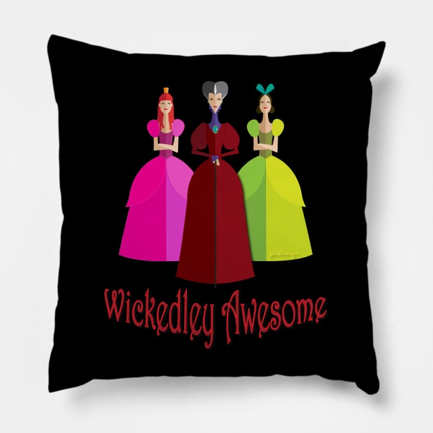 Wickedley Awesome Pillow by amadeuxway