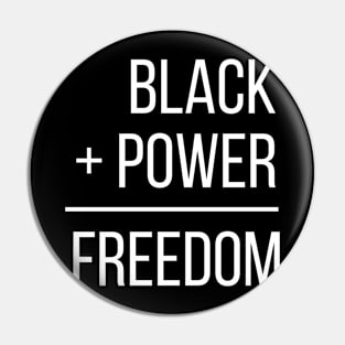 black power equality freedom power lives matter anti racism gift Pin