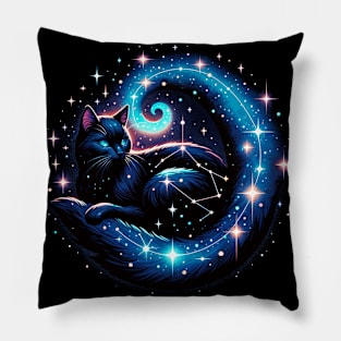 Cosy Cosmic Cat Pillow