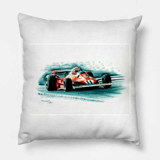 Ferrari 312T2 Niki Lauda Pillow by oleynik