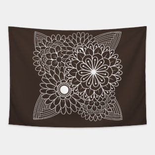 Minimalist Flowers-Mandala Flower Tapestry