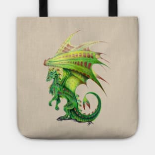 Majestic Woodland Green Dragon Tote